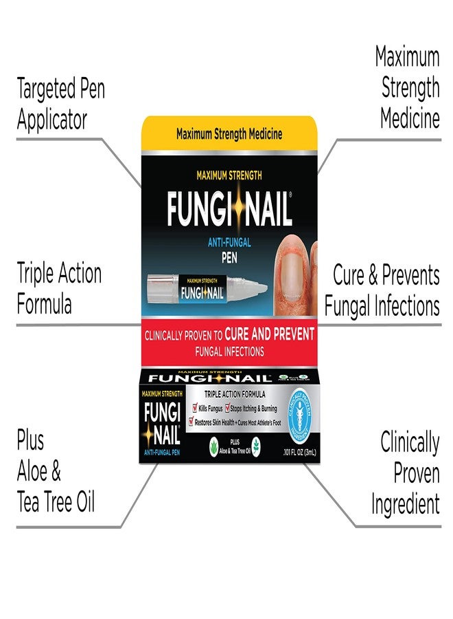 Fungi-Nail, Pen applicator Anti-fungal Solution 0.10 Fl Oz (Pack of 2) - Image 2
